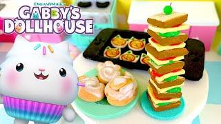 Making Tiny Treats in Cakeys Kitchen  GABBYS DOLLHOUSE