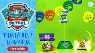 Paw Patrol  - Ideas para tu fiesta de La Patrulla Canina  Partypop DIY