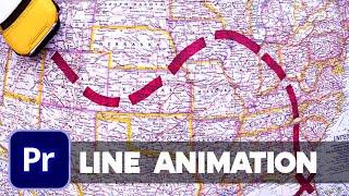 How to Draw Line with Animation in 2 minutes  Premiere Pro