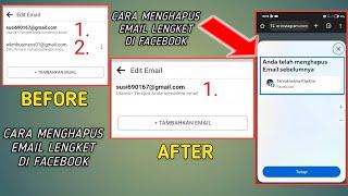 Cara Menghapus Email Lengket di Akun Facebook Terbaru 2024 - New Trick - 100% Work