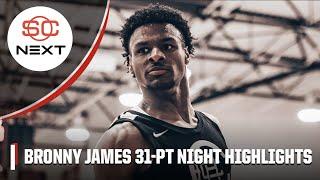 Bronny James drops 31 PTS vs. LV Orange   Full Highlights