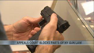 Appeals court blocks parts of NY gun law