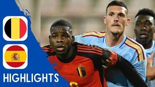 Belgium vs Spain  Highlights  U21 Euro Qualification 21.11.2023