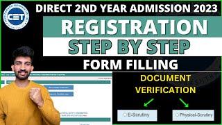 DSE Registration Form Filling Process 2023  Direct Second Year Engineering Admission Process 2023