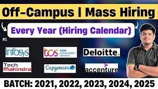 TCS Infosys Cognizant Accenture Capgemini Deloitte All Hiring Role Salary  2021-2025 BATCH