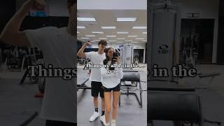 Things we all do in the gym #gym #couple #shorts