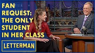 Fan Request The Only Student In Her High School Class  Letterman