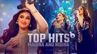 Madina and Nigina Top Hits in Shab Chela Special Show in Barbud Music  بهترین های مدینه و نگینه