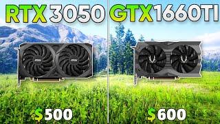 RTX 3050 vs GTX 1660 Ti Gaming Benchmark  Test in 12 Games  Was 1660Ti a better Value Card?