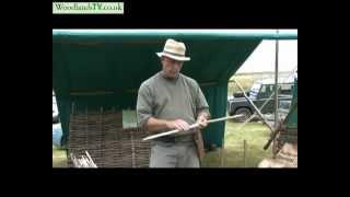 Making Hazel Spars For Thatching