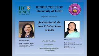 An Overview of the New Criminal Laws in India