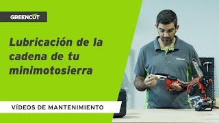  ¿CÓMO lubricar  correctamente la CADENA de tu MINIMOTOSIERRA?