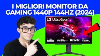 MONITOR DA GAMING 1440P QHD 144HZ - I MIGLIORI PER PS5 PC XBOX economico e fascia alta 2024