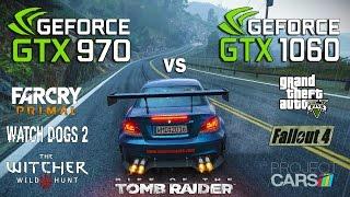 GTX 970 vs GTX 1060 Test in 7 Games i5 7600k