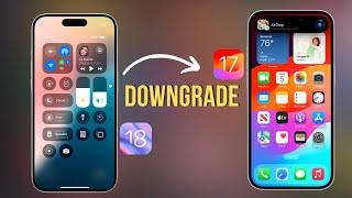How to Remove & Uninstall iOS 18 - Downgrade iOS 18 to 17  Step by Step