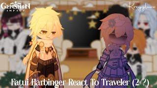 Fatui Harbinger React To Traveler 2?  Genshin Impact  Credits on description  kreyyluvv