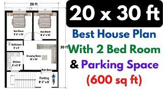 20 x 30 House Plan  20x30 Ka Ghar Ka Naksha  20x30 House Design  600 sqft Ghar ka Naksha