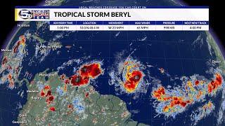 TROPICS TS Beryl on track to become Major Hurricane