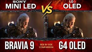 Sony BRAVIA 9 vs LG G4 OLED  Mini LED QLED vs OLED TV Comparison