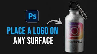 Realistic way to place a logo on any surface  photoshop