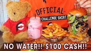 6-Patty Burger Chips & Strawberry Milkshake in 8 Minutes??