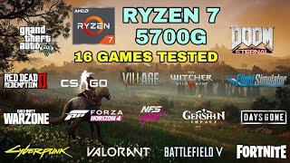 Ryzen 7 5700G Vega 8 - 16 Games Tested in 2021 - NO Dedicated GPU
