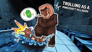 Trolling as a Minecraft Villager in Evade VC gone wrong  ROBLOX Funny Moments