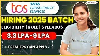 TCS Hiring 2025 Batch  How to Prepare for TCS NQT 2025 #tcs_nqt #tcs_hiring2025_batch #placements