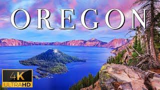 FLYING OVER OREGON 4K UHD - Calming Music With Stunning Natural Landscape Videos For Stress Relief