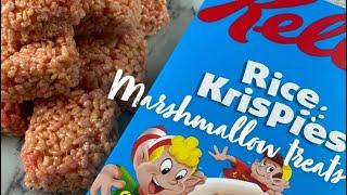 HOW TO MAKE A MARSHMALLOW RICE KRISPIES TREATS.