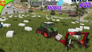 100 Grass Bales Made Silage Bales Stacking at Cow Farm  Farming Simulator 23 Amberstone #30