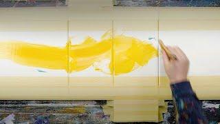 ABSTRACT PAINTING DEMO WITH MASKING TAPE  Natus