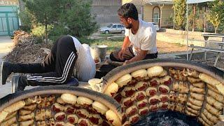 TANDOORI KOSA SAMOSA sold 1000 per day  STREET FOOD  UZBEKISTAN