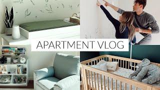 VLOG preparing for BABY to come HOME finalizing nursery & apartment