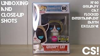 Funko Pop N°60 Grumpy Cat Flocked Entertainment Earth Exclusive - Unboxing and Close-Up Shots