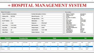 Hospital management system project in python with database  Mini project  Tkinter #Hindi