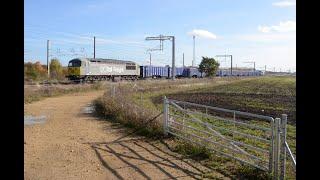 56091 Rescues 60046 & Colourful Class 91s At Speed   Trains On The ECML 2022 Part 13   Marholm 2