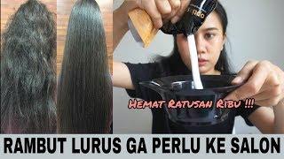 TRIK RAMBUT LURUS PERMANEN TANPA KE SALON  Smoothing Sendiri di Rumah  putriramdi