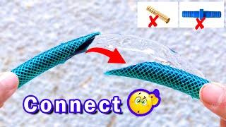 Plumbing Trick  - Connecting Water Hose To Hose Without Using Hose Connector