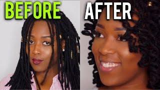 Loc Tutorial HOW TO FLEXI RODS CURLS ON NATURAL HAIR  LOC CURLS  Patty Phattty