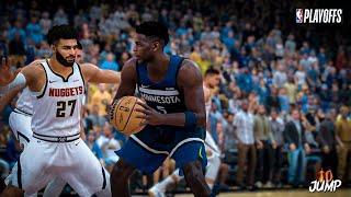 NBA2K24 ANDROID  NUGGETS vs WOLVES  PLAYOFFS 2024 ROSTER on JUMPMAN 10  NEXT GEN GRAPHICS