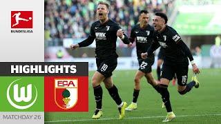 Four Wins In A Row  Wolfsburg - Augsburg 1-3  Highlights  Matchday 26 - Bundesliga 202324