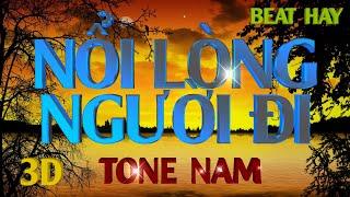 Karaoke Nổi Lòng Người Đi Tone NAM Nhạc Sống - Beat Hay