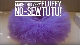 TUTORIAL DIY No Sew Fluffy Tutu