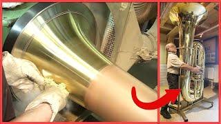 Amazing Brass Instruments Production Process  How To Manufacture Trumpet  Using CNC Machine