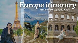 Europe itinerary and expenses France Switzerland and Italy  Jen Barangan