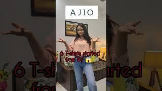 ajio tshirt and tops haul  t-shirts started from 89 #youtubeshorts #shorts #ajiohaul #ajiotopshaul