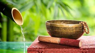Bamboo Water Fountain + Tibetan Bowls  White Noise for Sleep Studying Meditation Yoga  10 Hours