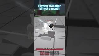 Playing TSB after almost a month #shorts #roblox #thestrongestbattlegrounds