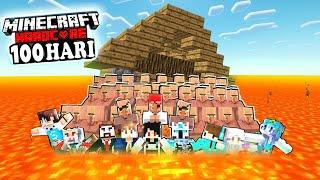 300 HARI SURVIVAL HARDCORE TAPI LAVA NAIK SETIAP HARI DI PULAU KECIL MINECRAFT  100 YOUTUBER MATI